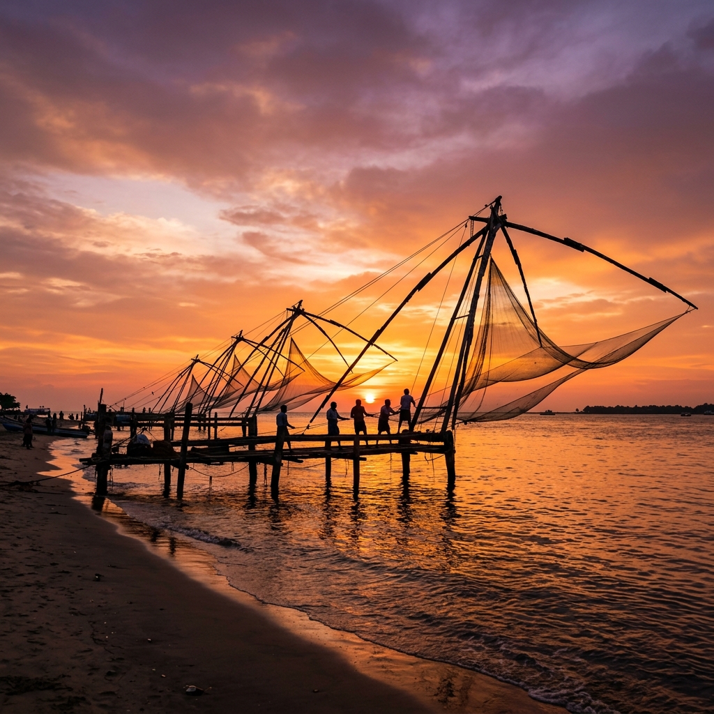 Chinese Fishing Nets at Fort Kochi